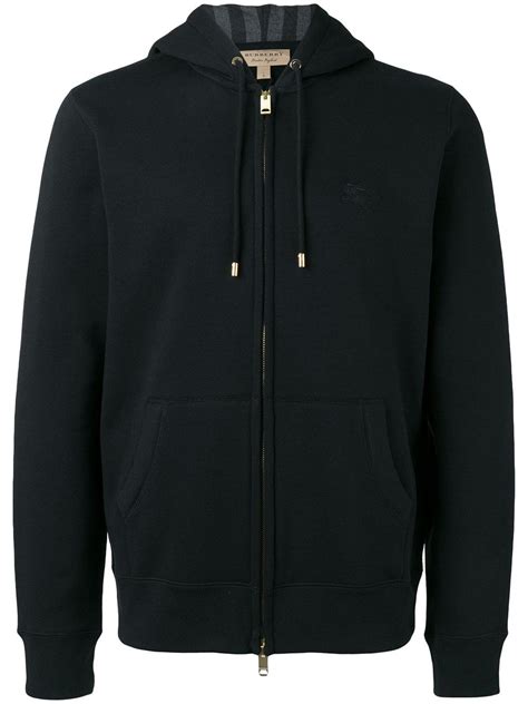 burberry zip up hoodie black.